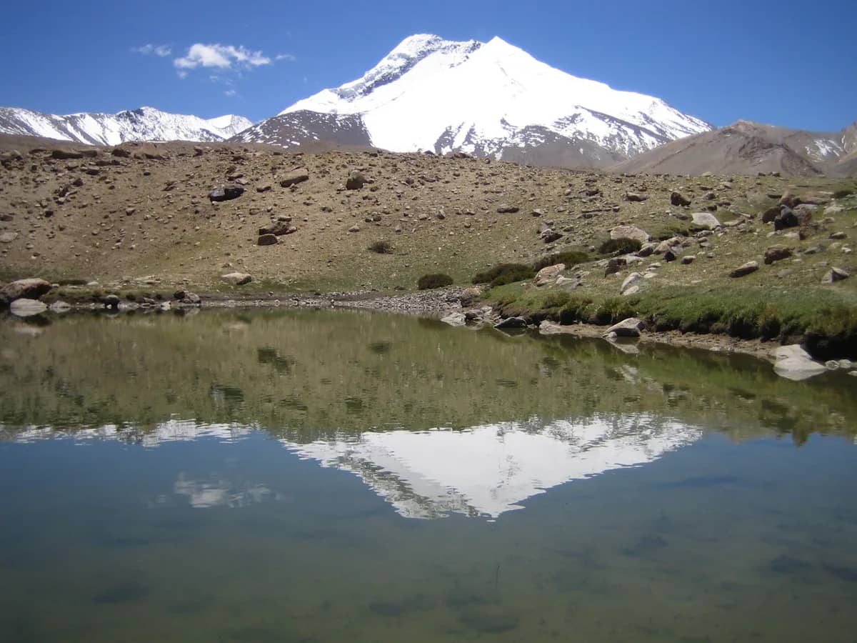 Markha Valley trek: A lake near Kang Yatze, Markha Valley trek, Ladakh, India