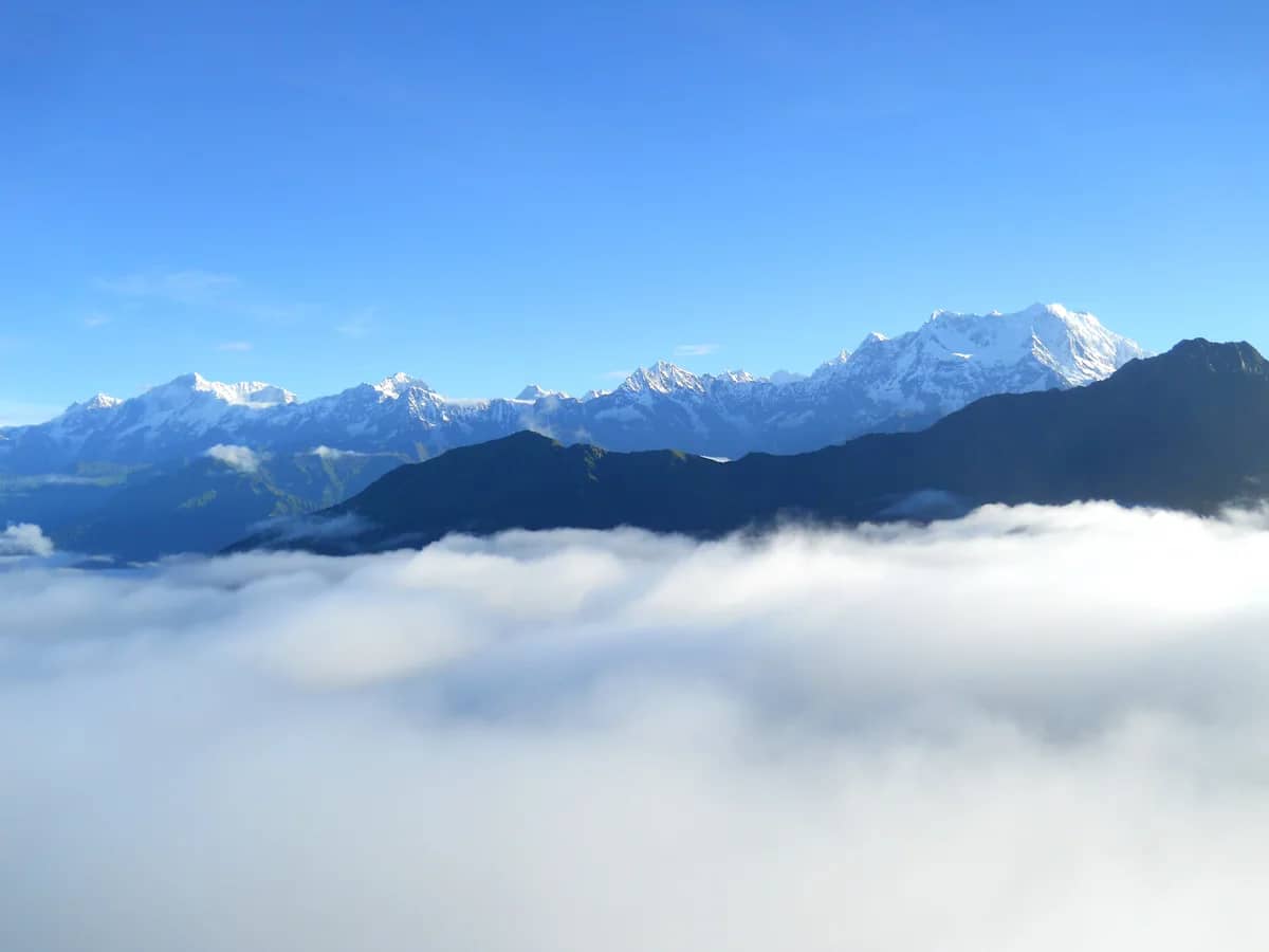 Tungnath and Chandrashila trek: Himalayan view from Chandrashila